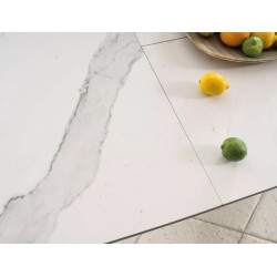 Ceramiczny stół Armani Ceramic biały efekt marmuru/czarny mat 160(220)x90 Ceramiczny stół Armani Ceramic biały efekt marmuru/czarny mat 160(220)x90