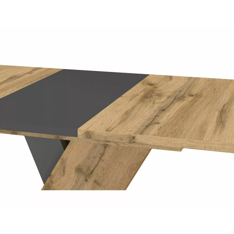 Rozkładany stół Exel dąb artisan/antracyt 140(180)X85