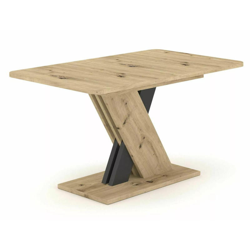 Rozkładany stół Exel dąb artisan/antracyt 140(180)X85