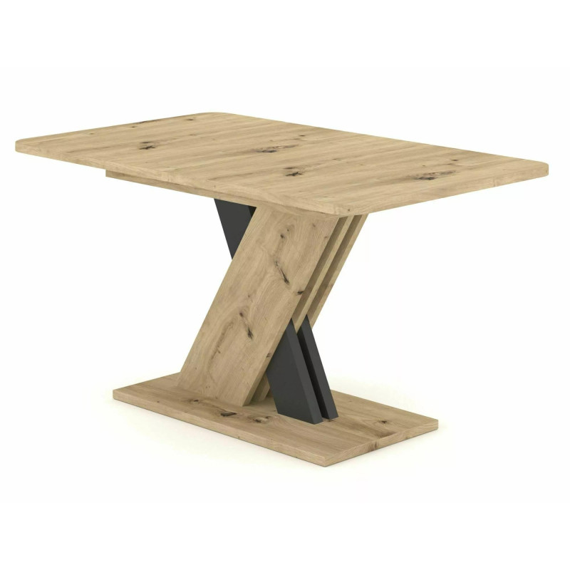 Rozkładany stół Exel dąb artisan/antracyt 140(180)X85