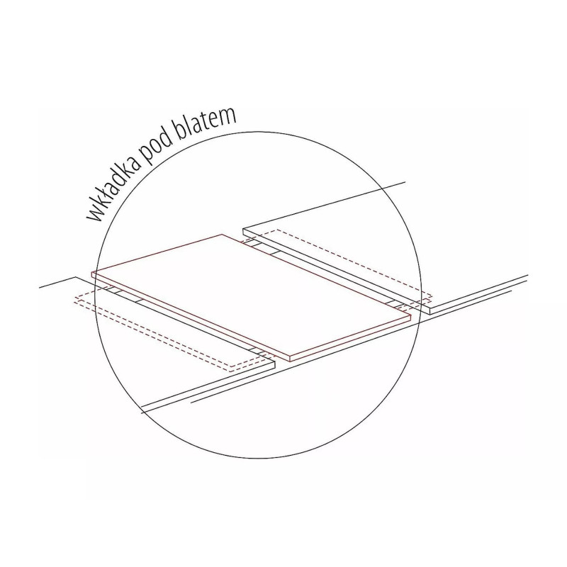 Rozkładany stół Exel dąb artisan/antracyt 140(180)X85