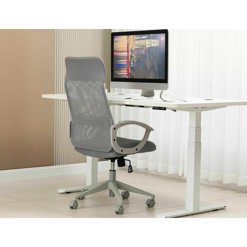 FOTEL OBROTOWY Q-026 SZARY