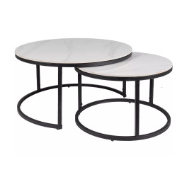 ŁAWA FERRANTE C BIAŁY FI80 FI60/ CZARNY MAT ZESTAW