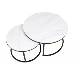 ŁAWA FERRANTE C BIAŁY FI80 FI60/ CZARNY MAT ZESTAW