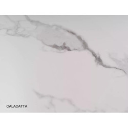 Okrągły stół Espero biały efekt marmuru/złoty FI 90