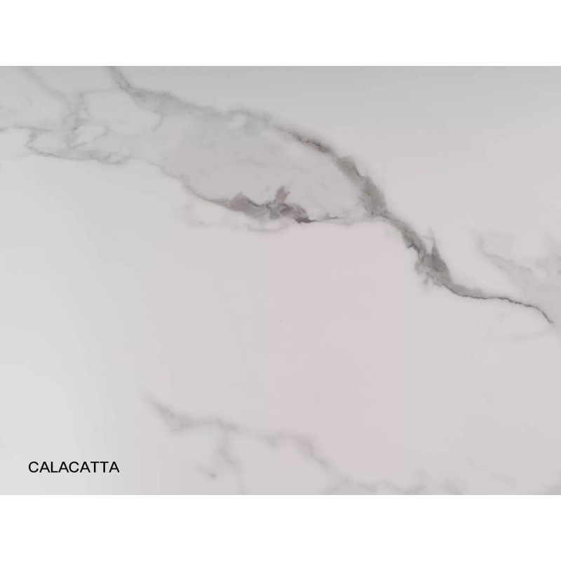 Okrągły stół Espero biały efekt marmuru/złoty FI 90