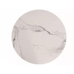 Okrągły stół Espero biały efekt marmuru/złoty FI 90