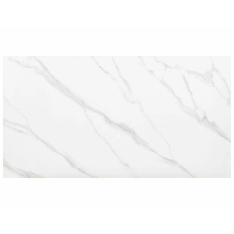 Nowoczesny stół Hermes z ceramicznym blatem biały efekt marmuru/złoty 160x90