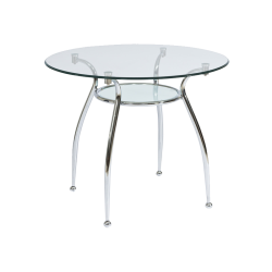 Stół Finezja transparentny/chrom FI 90