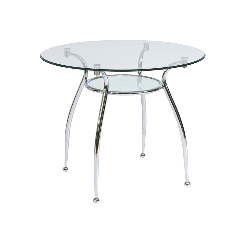 Stół Finezja transparentny/chrom FI 90