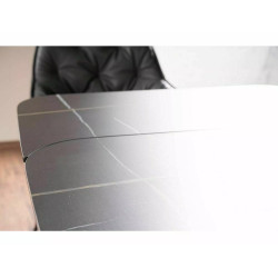 Stół rozkładany Infinity Ceramic z ceramicznym blatem azario black/czarny mat 160(240)x95
