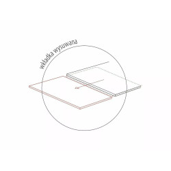 Stół rozkładany Infinity Ceramic z ceramicznym blatem azario black/czarny mat 160(240)x95