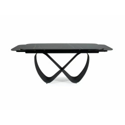 Stół rozkładany Infinity Ceramic z ceramicznym blatem azario black/czarny mat 160(240)x95