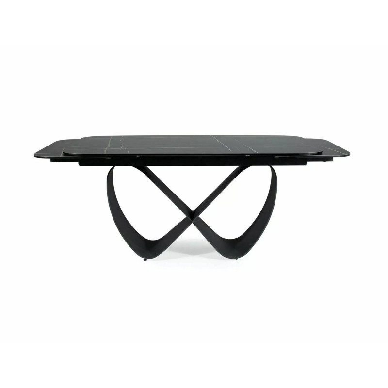 Stół rozkładany Infinity Ceramic z ceramicznym blatem azario black/czarny mat 160(240)x95