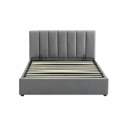 ŁÓŻKO MONTREAL VELVET 140X200 KOLOR SZARY TAP.192