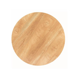 STÓŁ AMADEO II DĄB/CZARNY MAT FI 90