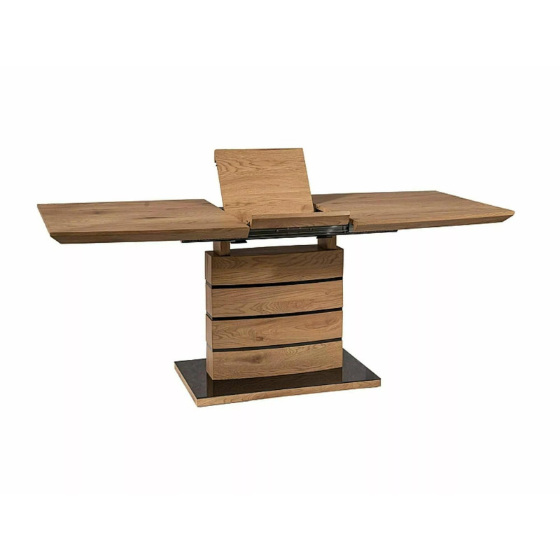 Nowoczesny rozkładany stół Leonardo dąb 140(180)x80