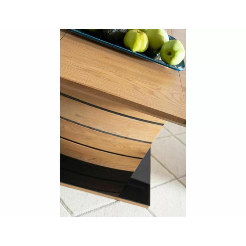 Nowoczesny rozkładany stół Leonardo dąb 140(180)x80