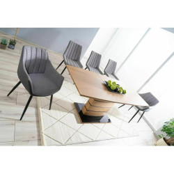 Nowoczesny rozkładany stół Leonardo dąb 140(180)x80