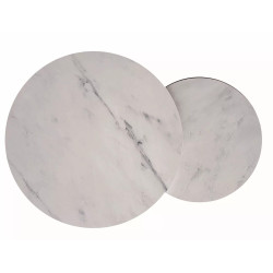 ŁAWA DION BIAŁY EFEKT MARMURU/CZARNY (ZESTAW)