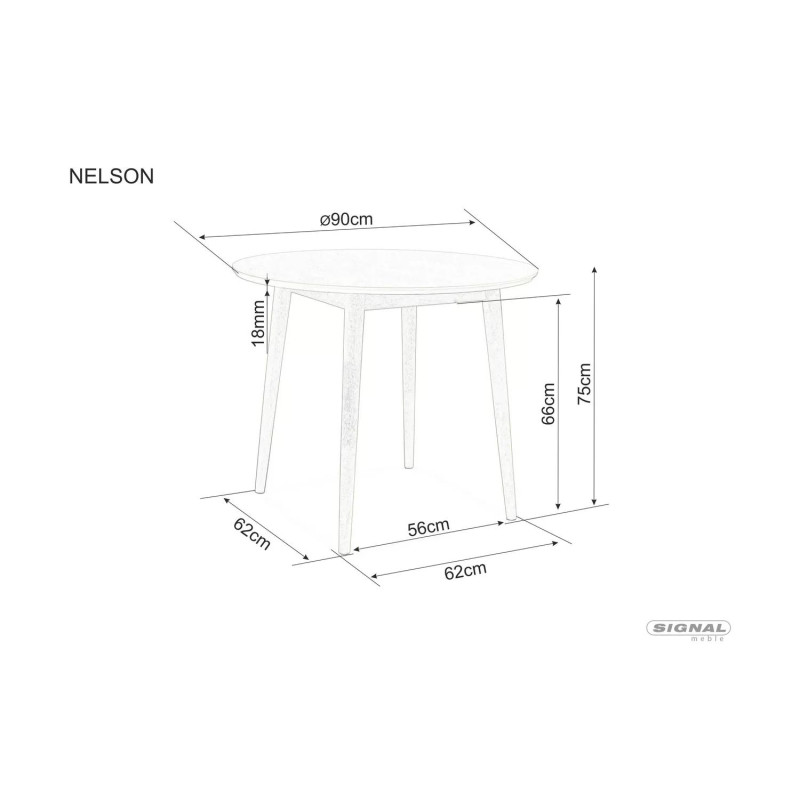 Stół Nelson dąb miodowy FI90