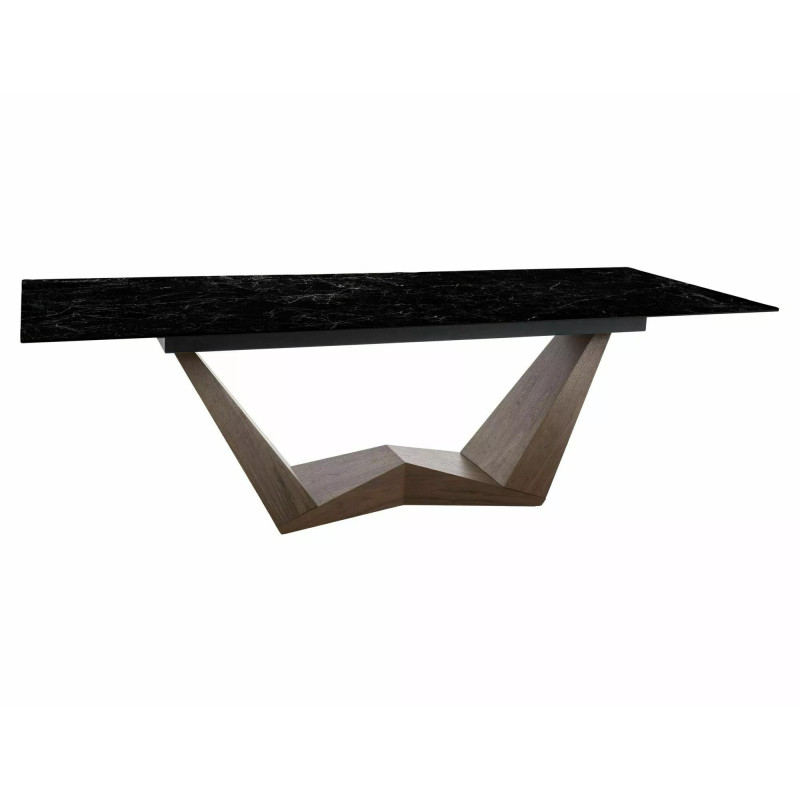 STÓŁ BONUCCI CERAMIC CZARNY NERO GRECO/ORZECH (200-250)X98