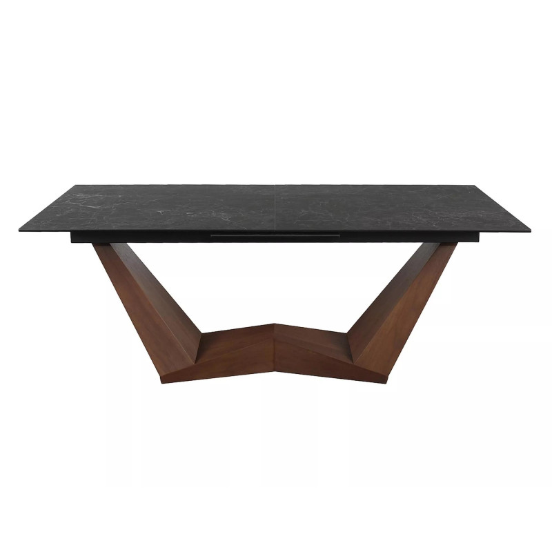 STÓŁ BONUCCI CERAMIC CZARNY NERO GRECO/ORZECH (200-250)X98