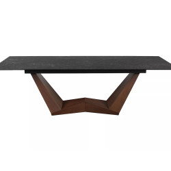 STÓŁ BONUCCI CERAMIC CZARNY NERO GRECO/ORZECH (200-250)X98