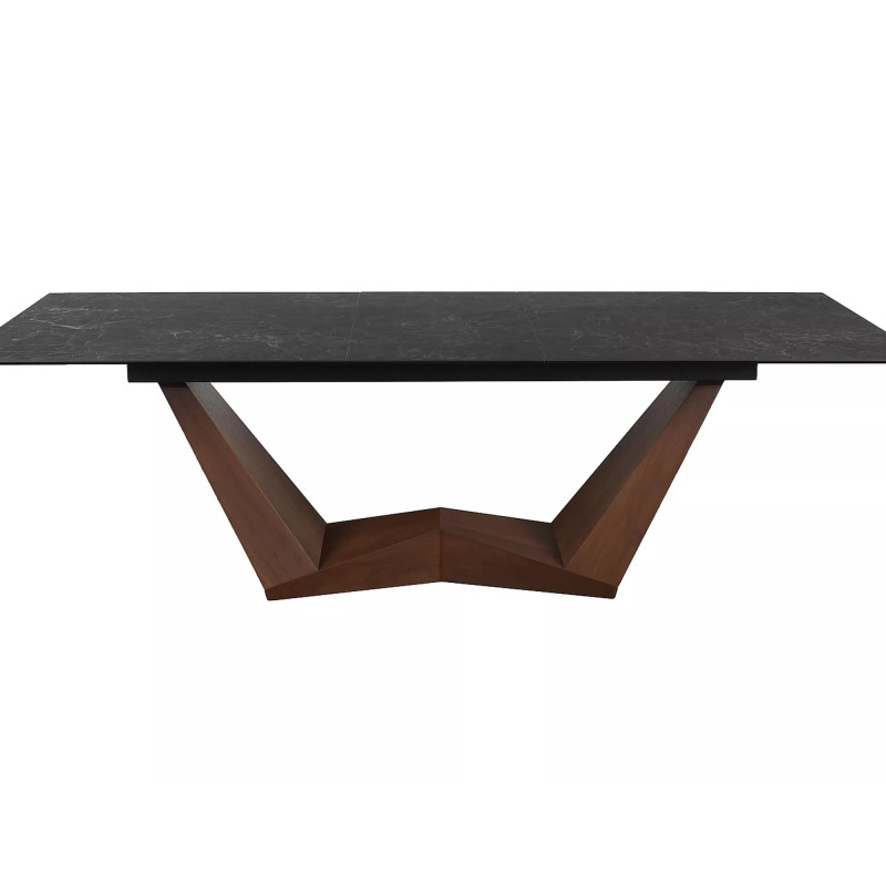 STÓŁ BONUCCI CERAMIC CZARNY NERO GRECO/ORZECH (200-250)X98