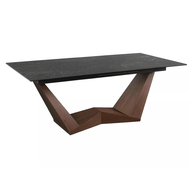 STÓŁ BONUCCI CERAMIC CZARNY NERO GRECO/ORZECH (200-250)X98