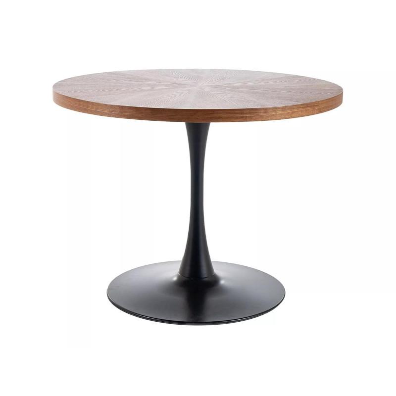 STÓŁ AMADEO ORZECH/CZARNY MAT FI 100