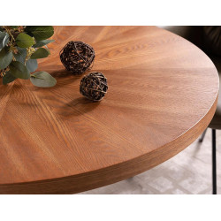 STÓŁ AMADEO ORZECH/CZARNY MAT FI 100