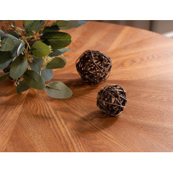 STÓŁ AMADEO ORZECH/CZARNY MAT FI 100