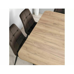 Stół rozkładany Vidar dąb craft tobacco/krem 140(180)X80