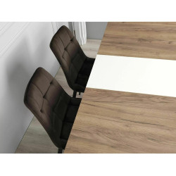 Stół rozkładany Vidar dąb craft tobacco/krem 140(180)X80