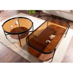 ŁAWA PRIMA B BURSZTYNOWY/ORZECH FI 74X43