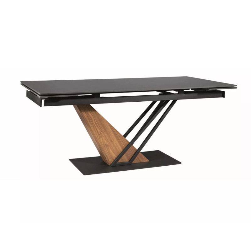 Nowoczesny stół Genesis czarny/czarny/jesion 180(240)x90