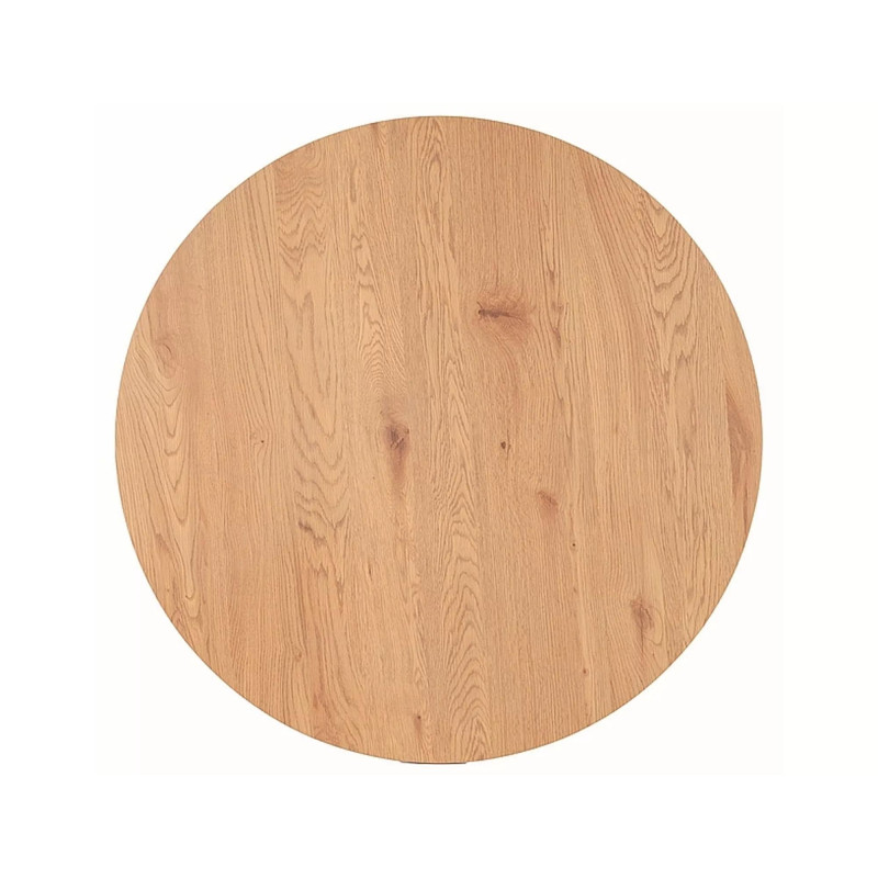 Stół okrągły nierozkładany 120 Amethyst dąb/czarny mat