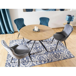 Stół okrągły nierozkładany 120 Amethyst dąb/czarny mat Stół okrągły nierozkładany 120 Amethyst dąb/czarny mat