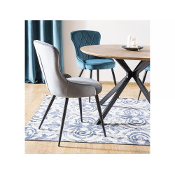 Stół okrągły nierozkładany 120 Amethyst dąb/czarny mat Stół okrągły nierozkładany 120 Amethyst dąb/czarny mat