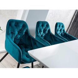 Stół rozkładany Alaras III biały/biały lakier 160(220)x90