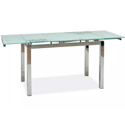 Rozkładany stół GD017 biały/chrom 110(170)x74