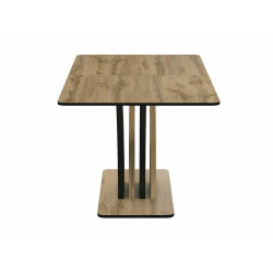 Rozkładany stół Vento dąb artisan/czarny 120(160)X68