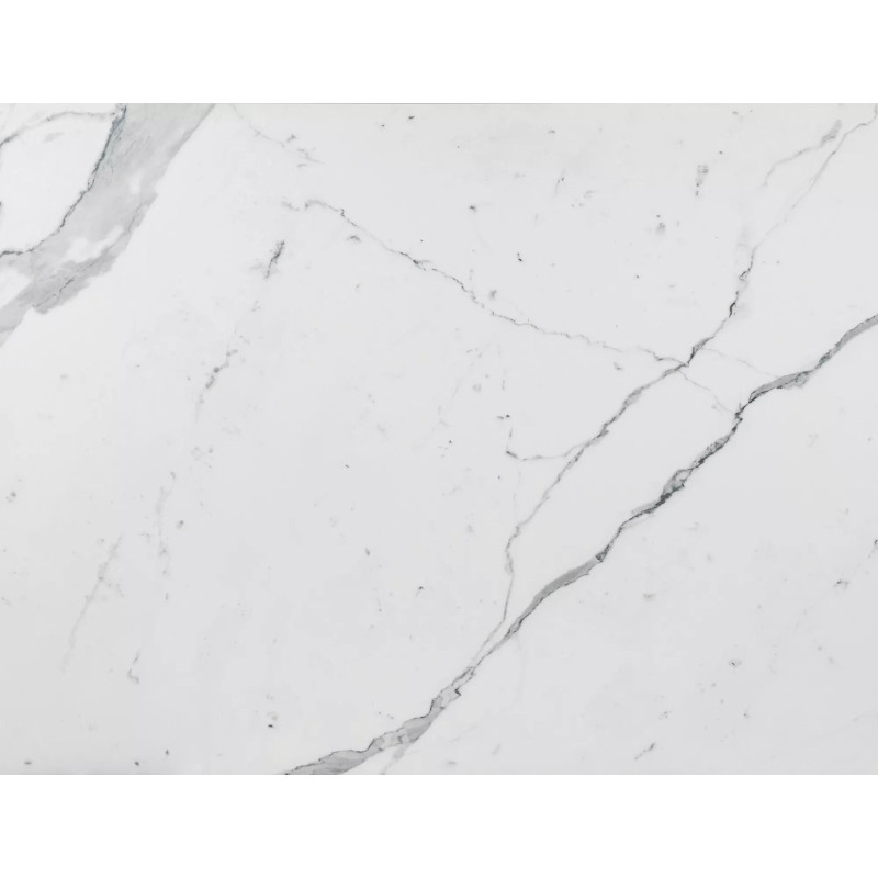 Stół ceramiczny Westin III Ceramic biały marmur/czarny mat (180-260)x90