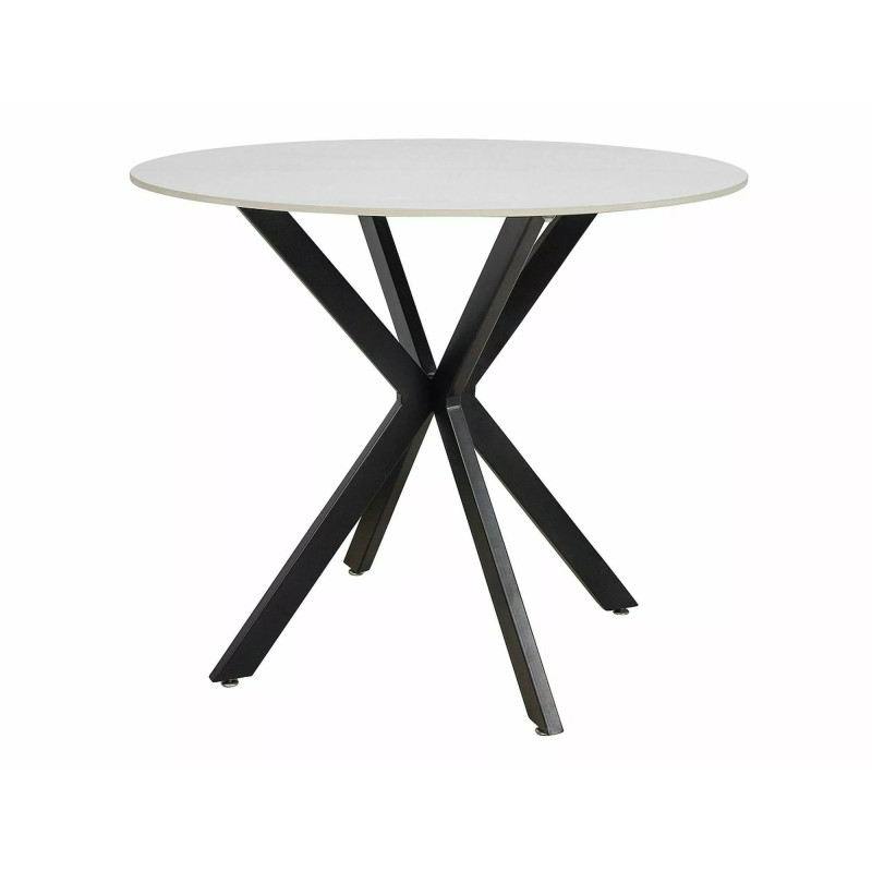 Okrągły stół Talia biały efekt marmuru/czarny fi90