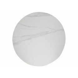 Okrągły stół Talia biały efekt marmuru/czarny fi90