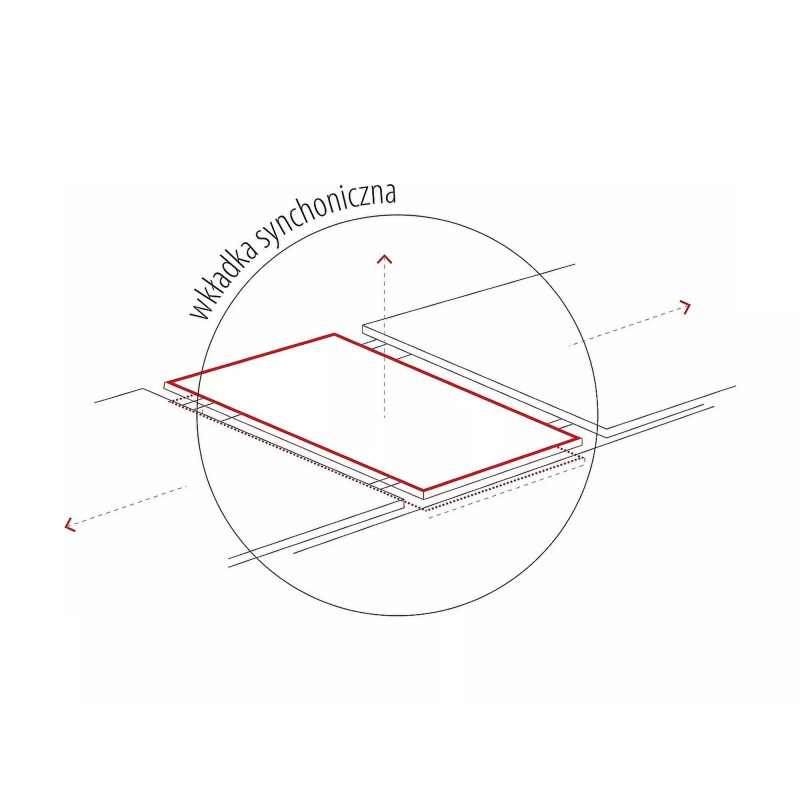Rozkładany stół Apollo w stylu glamour biały marmur/czarny stelaż 120(160)x80