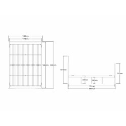 ŁÓŻKO SIENA 140X200 KOLOR BIAŁY ŁÓŻKO SIENA 140X200 KOLOR BIAŁY