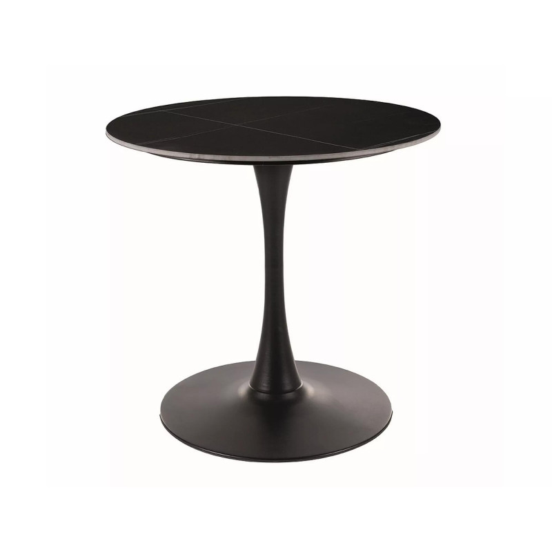 STÓŁ ESPERO CZARNY MAT/CZARNY  FI 80