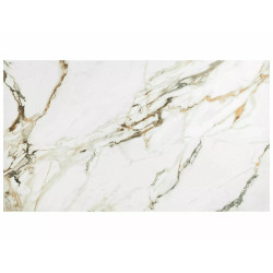 Stół rozkładany Infinity Ceramic z ceramicznym blatem amber bianco/brązowy 160(240)x95